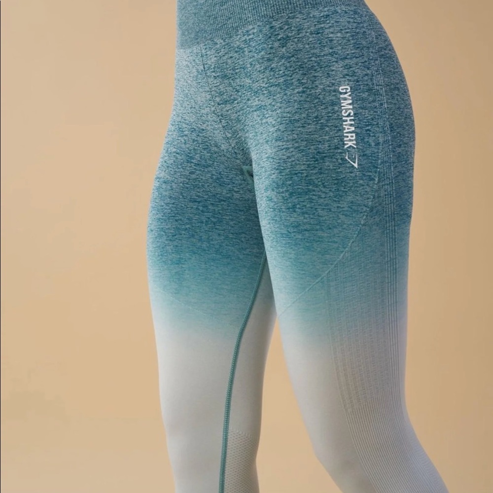 Brand new ombré seamless teal size M leggings only